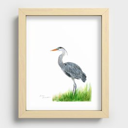 "Tall and Graceful" the Blue Heron by Teresa Thompson Recessed Framed Print