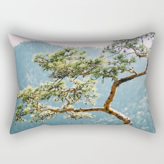 Sokolica Mountain Pine Tree Rectangular Pillow