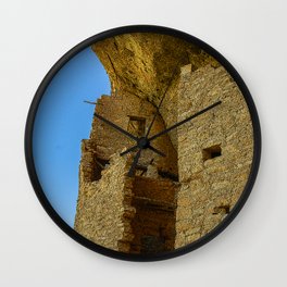 Multi-Storied Building at Mesa Verde Cliff Dwellings Wall Clock | History, Photo, Cliffdwellings, Digital Manipulation, 4Cornersarea, Digital, Anasazinatives, Mesaverde 