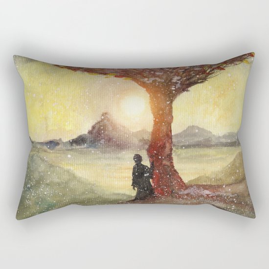 Track 27: Sunset and Dreams Rectangular Pillow