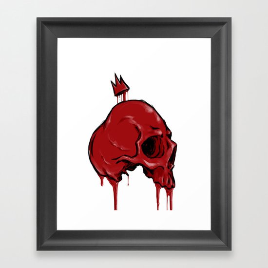 Blood Crown Framed Art Print