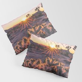 Joshua Tree Cholla Cactus Sunset Pillow Sham