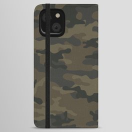 vintage military camouflage iPhone Wallet Case