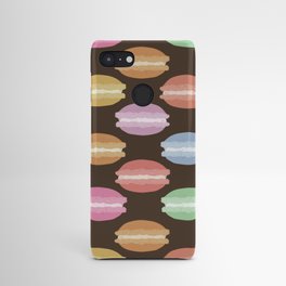 Macaron Menagerie (brown background) Android Case