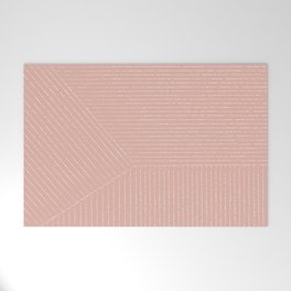 Lines (Blush Pink) Welcome Mat