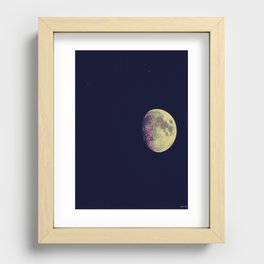 Two Stars and a Moon Recessed Framed Print