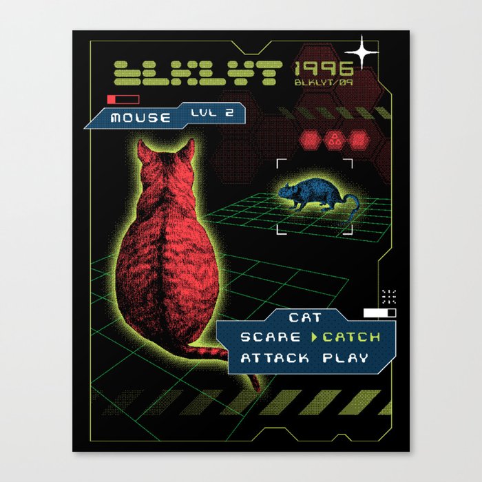 BLKLYT/09 - CAT & MOUSE Canvas Print
