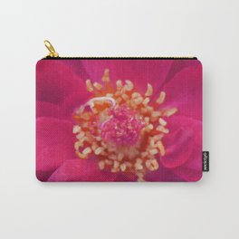 Red Petal Mandala Carry-All Pouch