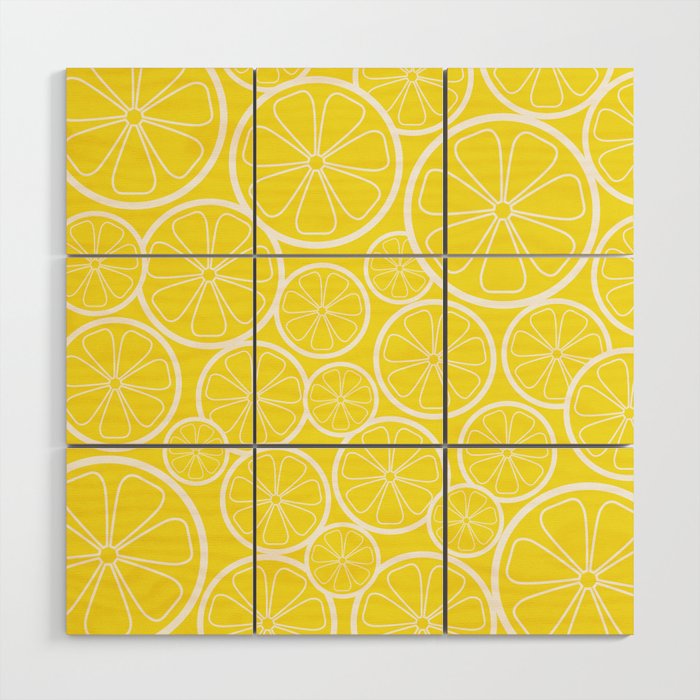 Lemon Slices and Lemonade Wood Wall Art