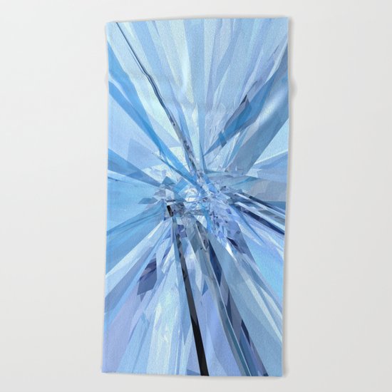 Blue Crystals Beach Towel