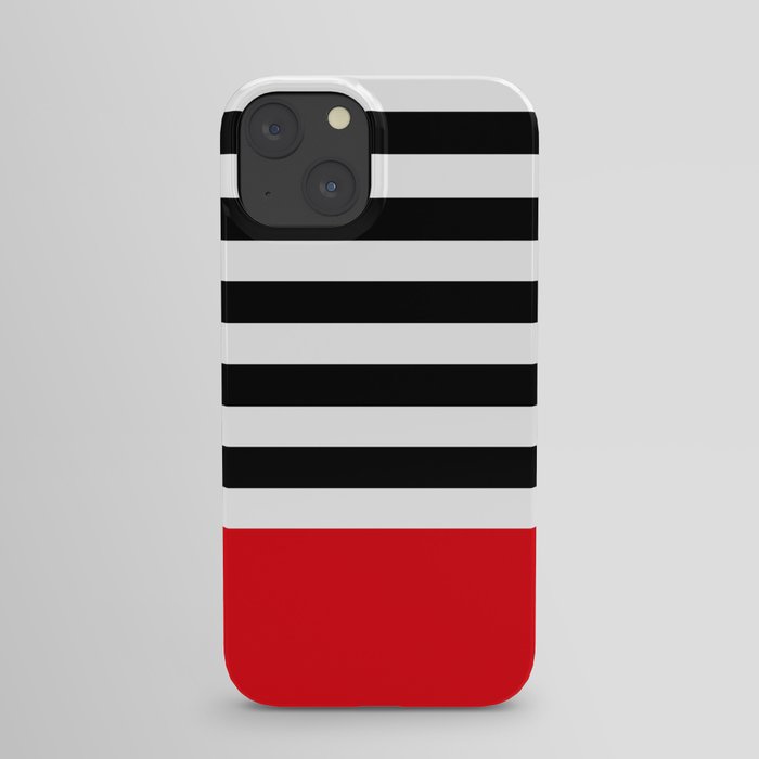 Rouge Rayures iPhone Case