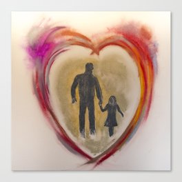 The daddy daughter bond Canvas Print
