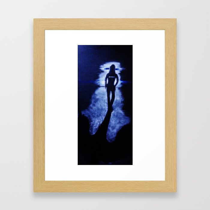 Blue LIne Framed Art Print