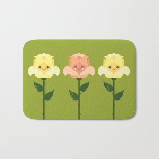 Kawaii Rose Friends Bath Mat