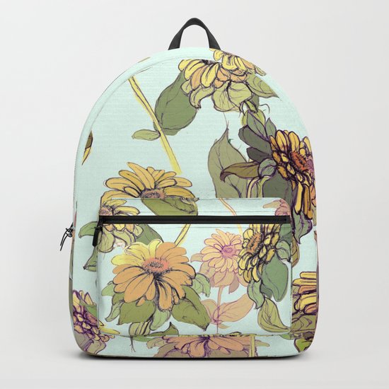sun flowers in nature Backpack