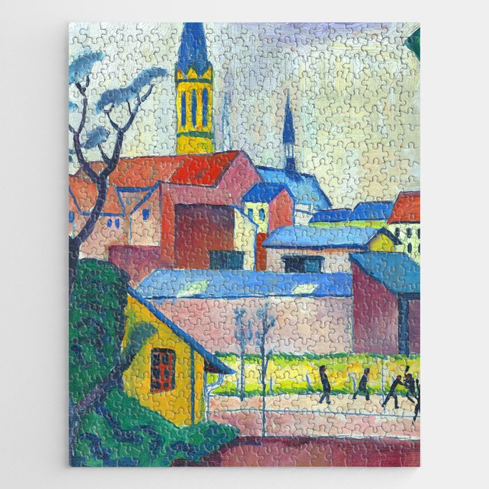 August Macke "Marienkirche (Mary's church)" Jigsaw Puzzle