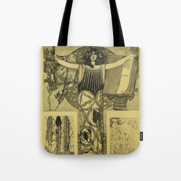 Art Nouveau Witch Tote Bag