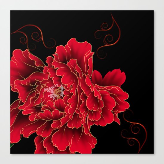 Red Flower Canvas Print