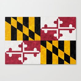 Maryland State Flag US State flag American New England Standard Banner Canvas Print