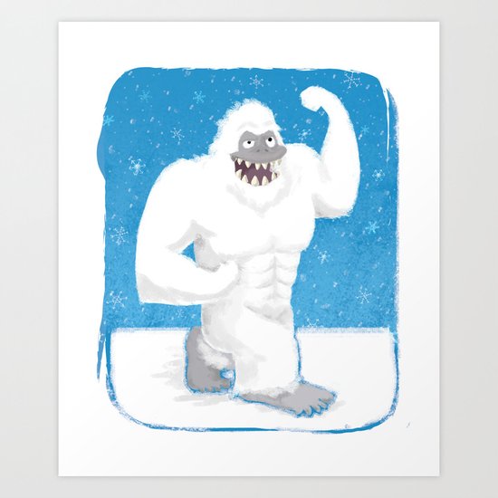 Abdominal Snowman Art Print