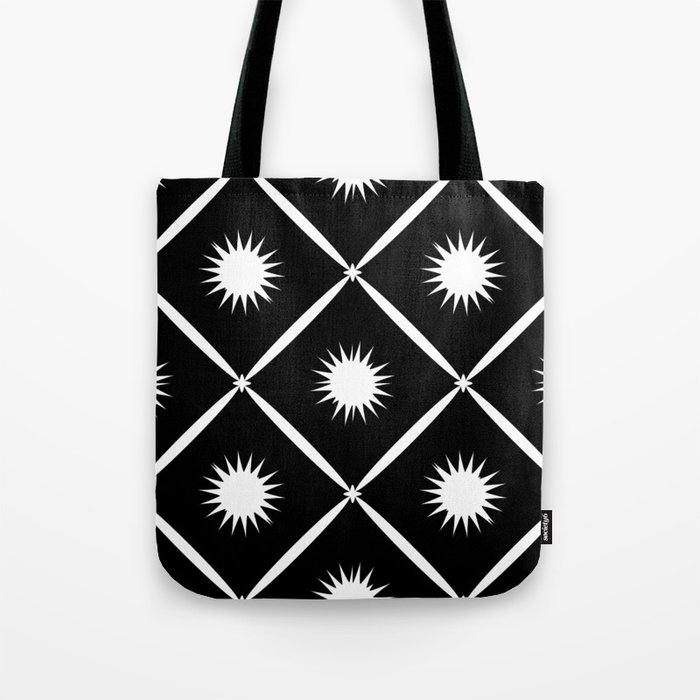 Black and White Sun Tote Bag