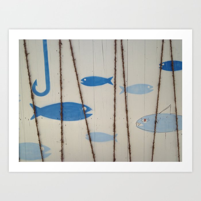 Swimming with the Fishes Art Print