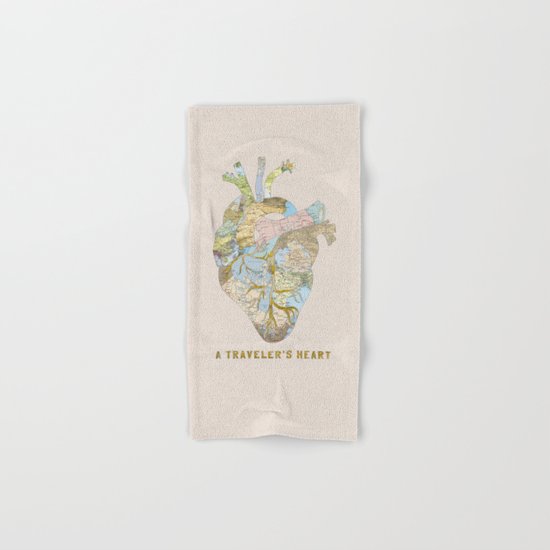 A Traveler's Heart Hand & Bath Towel