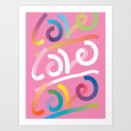 Love is Love is Love (colorful) Art Print
