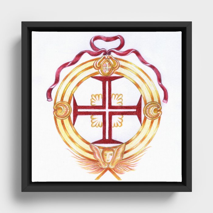 Templar cross. Cruz Templaria Framed Canvas