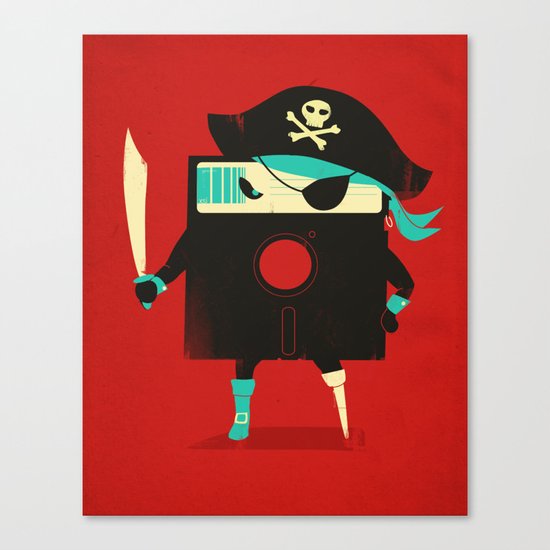 Software Pirate Canvas Print