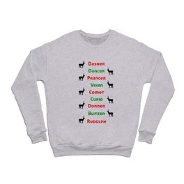 Santas Reindeer Crewneck Sweatshirt
