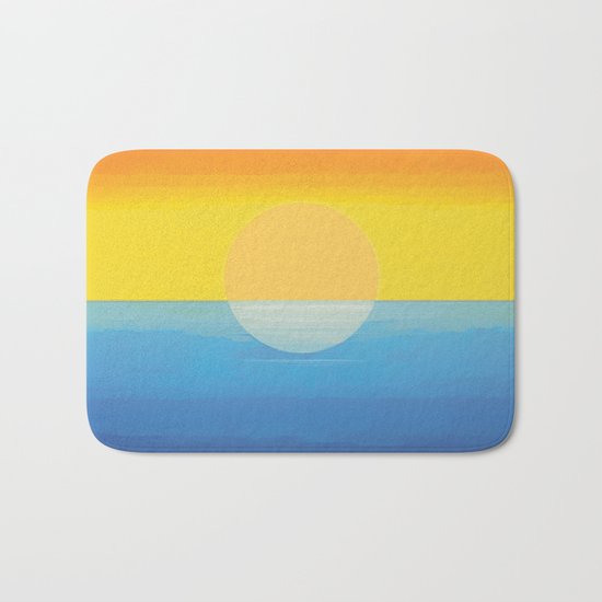 Sunset - Every Time We Say Goodbye Bath Mat