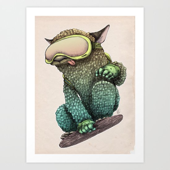 snowboarder Art Print