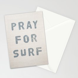 Pray For Surf (Linen) Stationery Cards