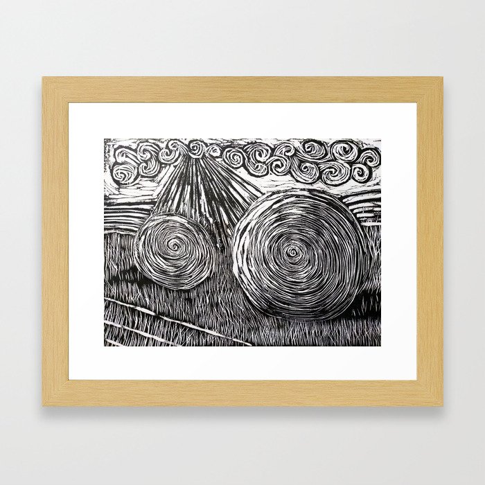 Let There Be Hay Framed Art Print
