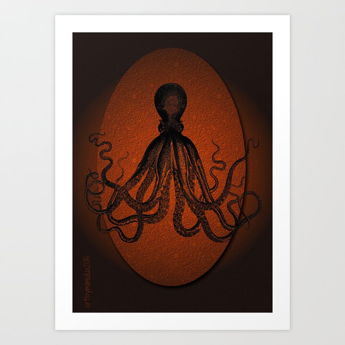 giant squid Art Print