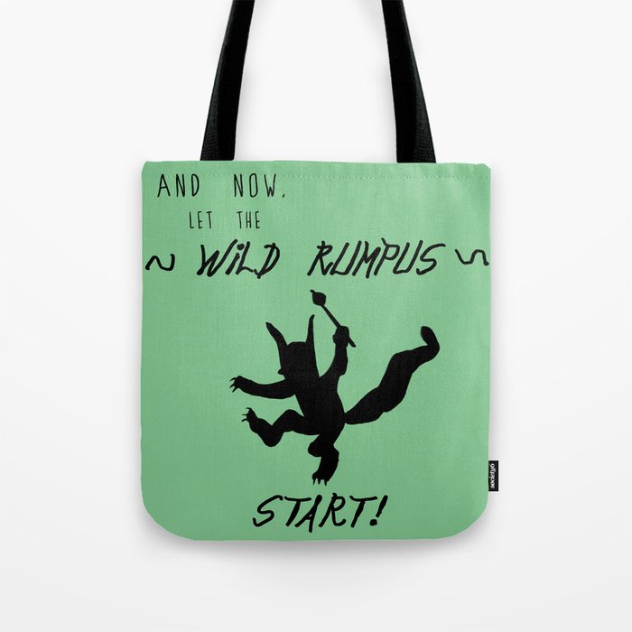 Wild Rumpus (Green) Tote Bag