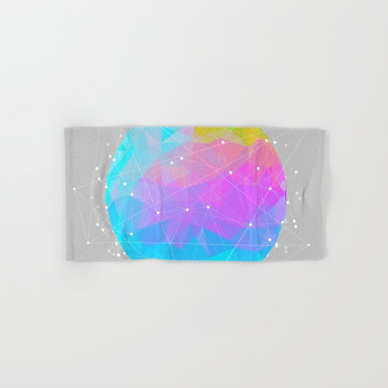The Dots Will Somehow Connect (Geometric Sphere) Hand & Bath Towel