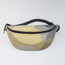 Overlapping - Yellow White Grey Fanny Pack
