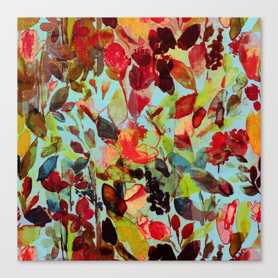 abstract flowers Canvas Print