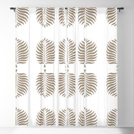TROPICAL PALMS . COCOA Blackout Curtain