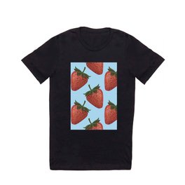 Strawberry Pattern T Shirt