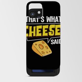 Cheese Board Sticks Vegan Funny Puns iPhone Card Case