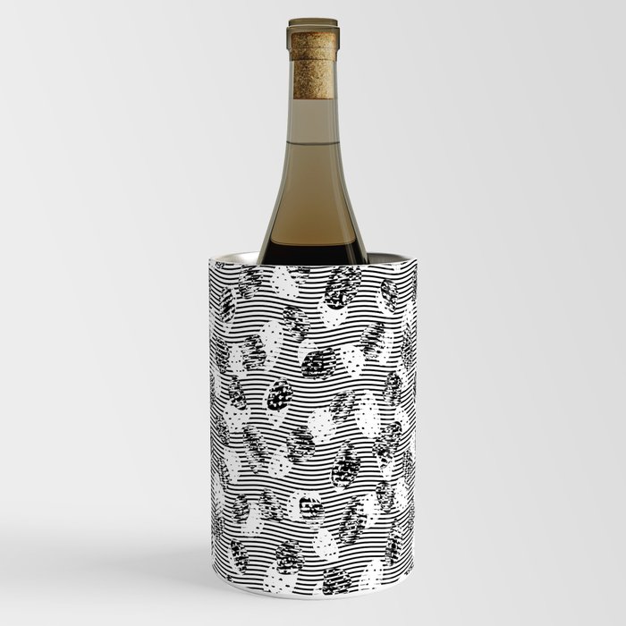 Abstract black and white Wine Chiller