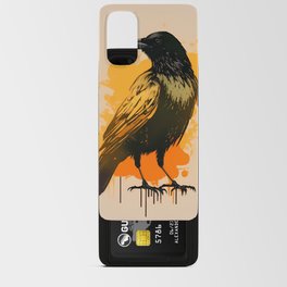 Crow in Yellow Android Card Case