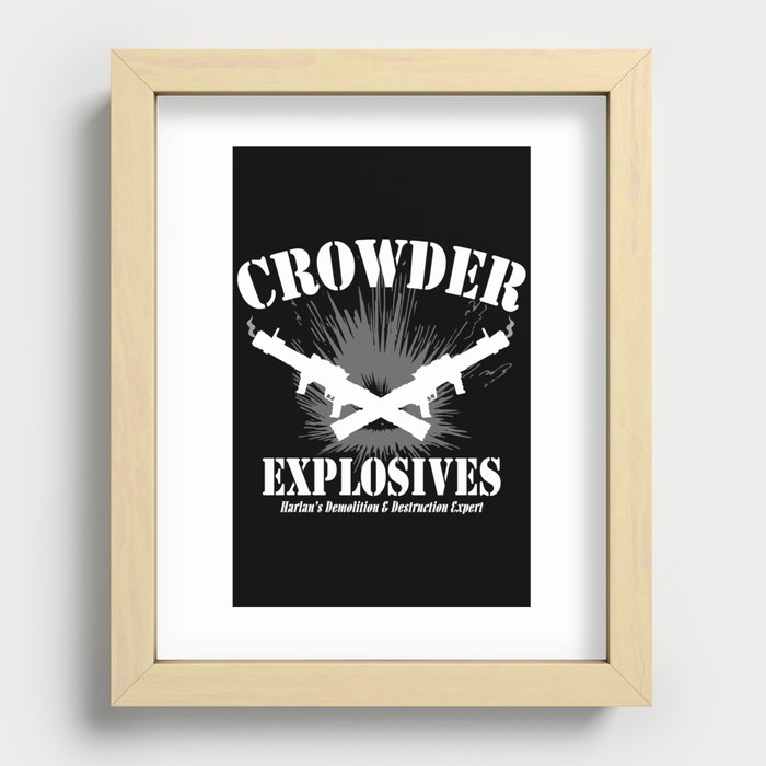 Crowder Explosives Recessed Framed Print
