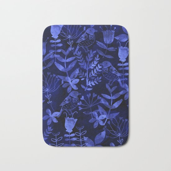 Abstract Botanical Garden Bath Mat