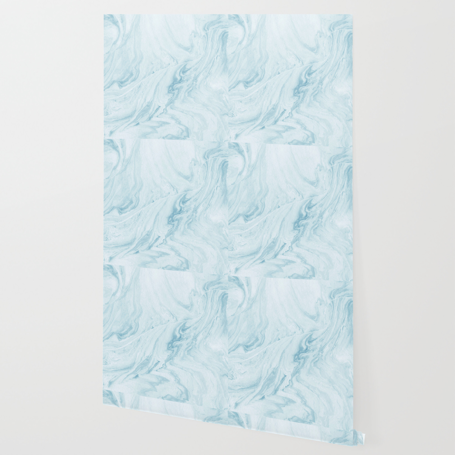 Light blue painting marble Wallpaper by