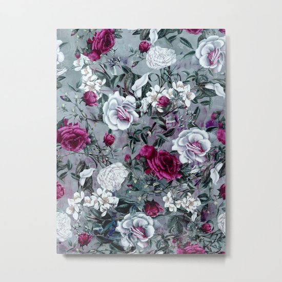 Botanical Flowers Metal Print