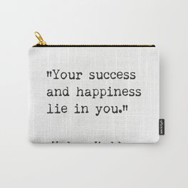 Helen Keller. Success and happiness. Carry-All Pouch